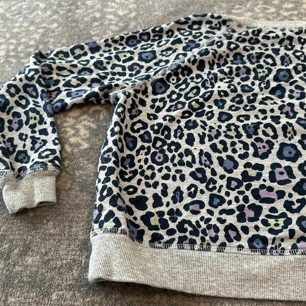 SPLENDID KIDS ANIMAL PRINT SHORTY SWEATSHIRT SIZE 7
